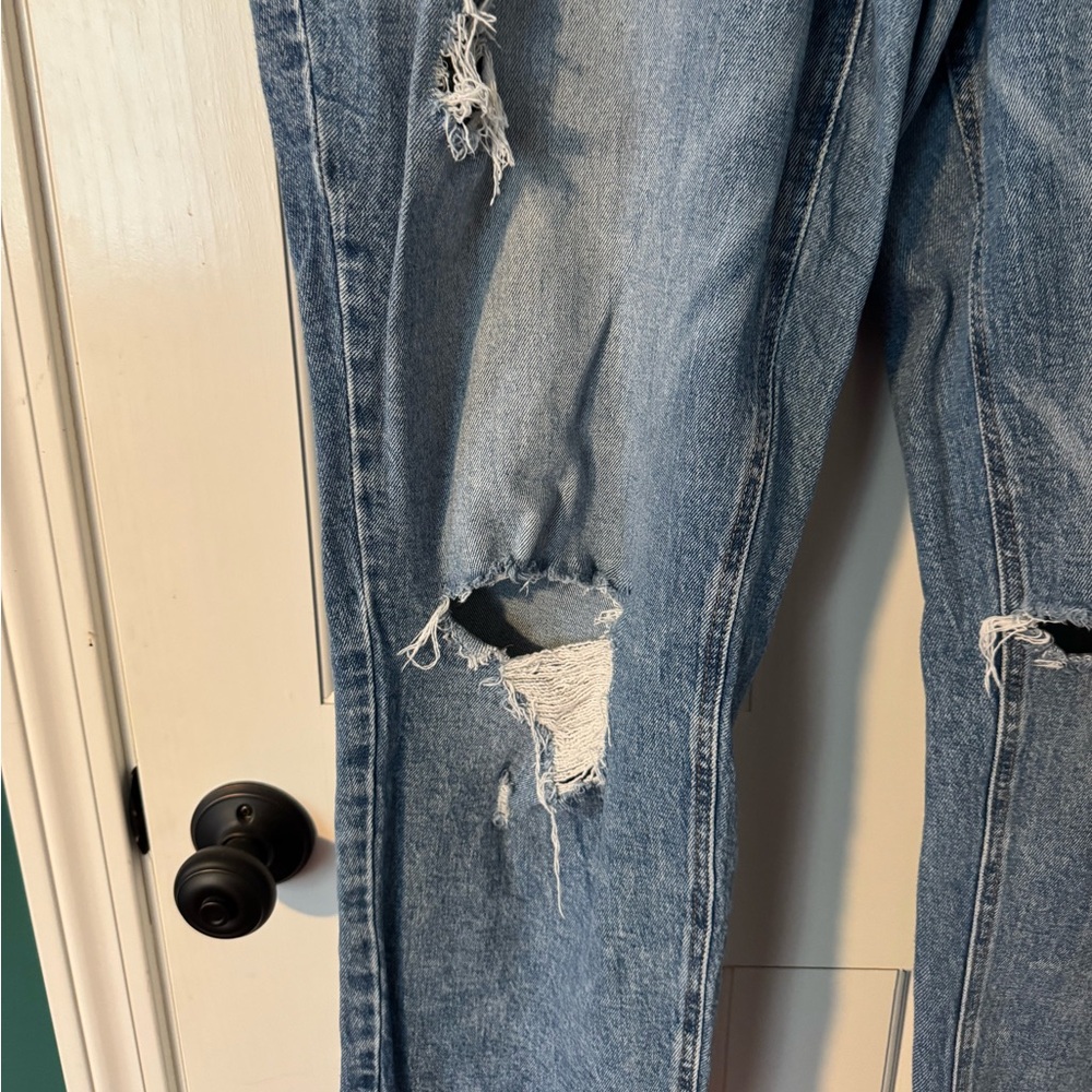 Distressed Blue Jeans - Picture 2 of 7
